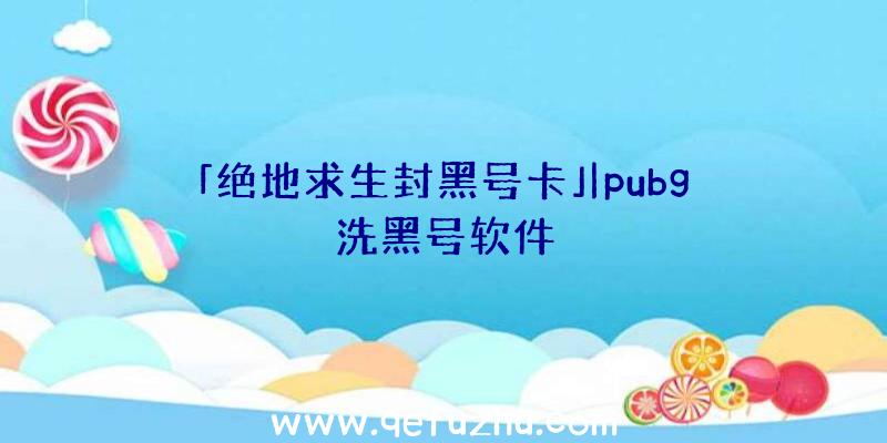 「绝地求生封黑号卡」|pubg洗黑号软件